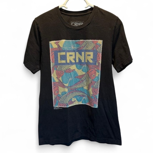 Black Graphic T-Shirt for Men size medium Combat Corner - Picture 1 of 3